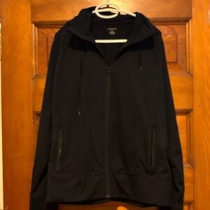 Lands' End Black Polyester-Spandex Blend Top